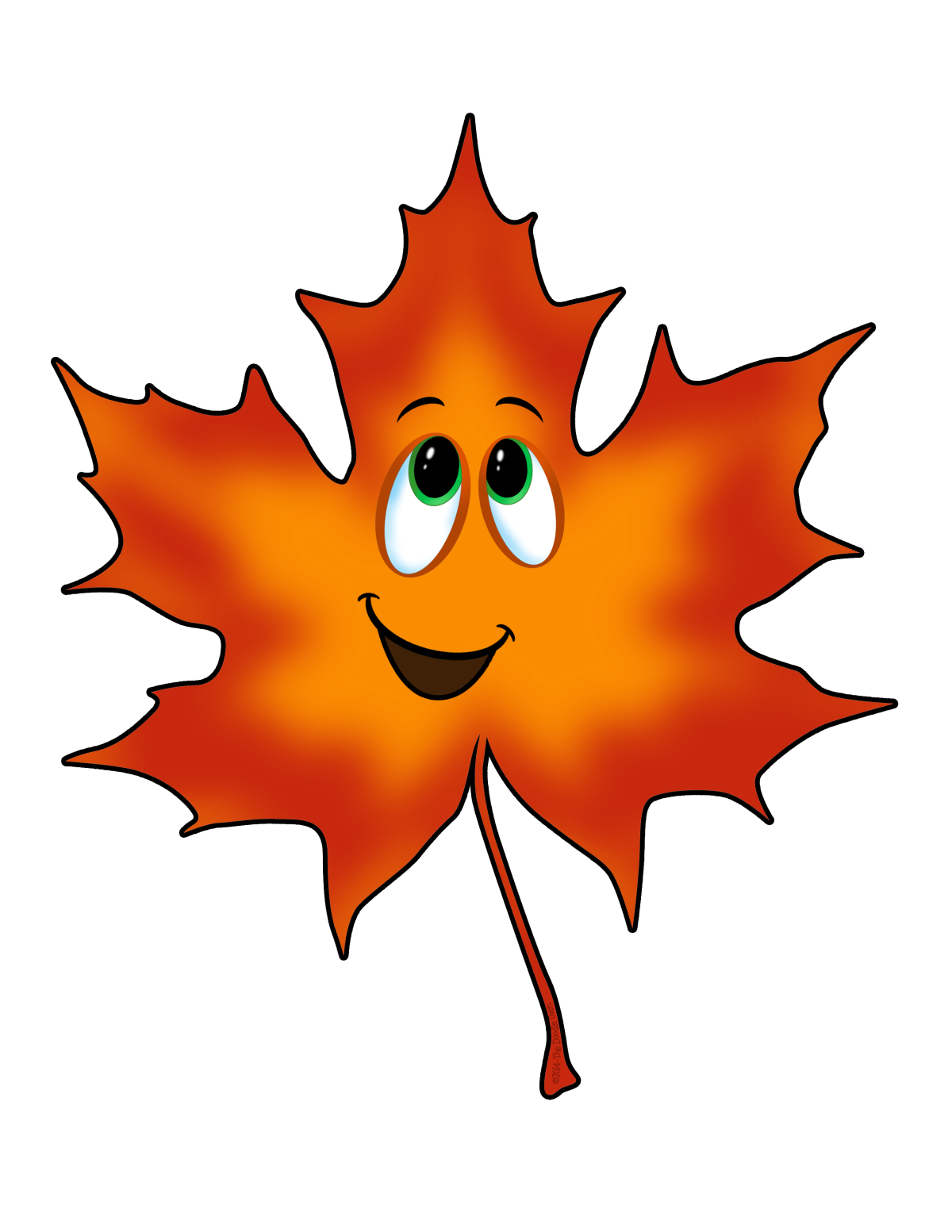 Кленовый лист на прозрачном фоне