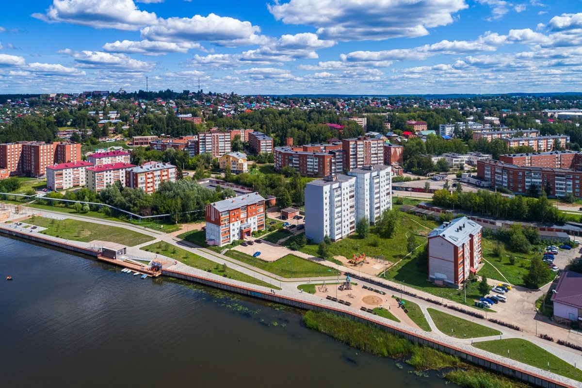 Набережная Камы в Сарапуле