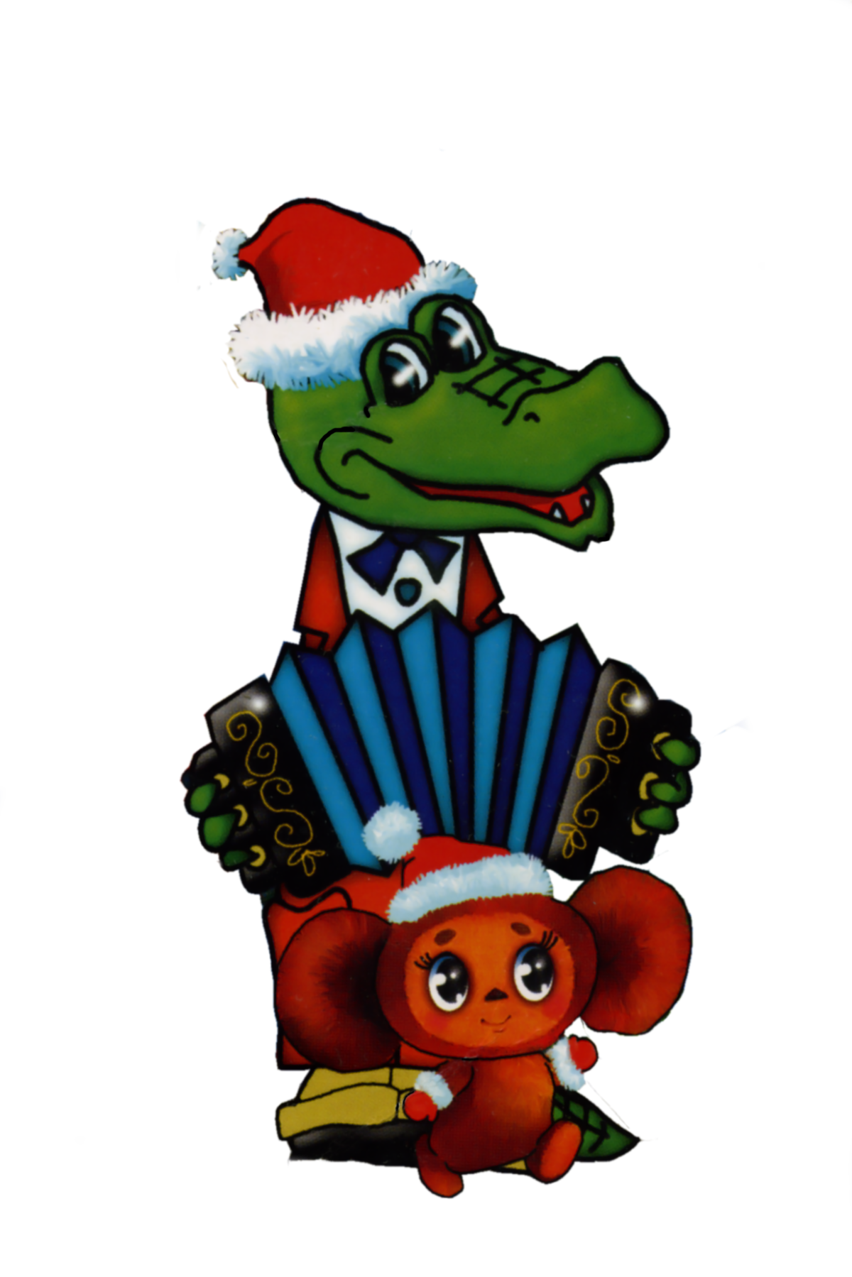 Крокодил Гена разукрашка