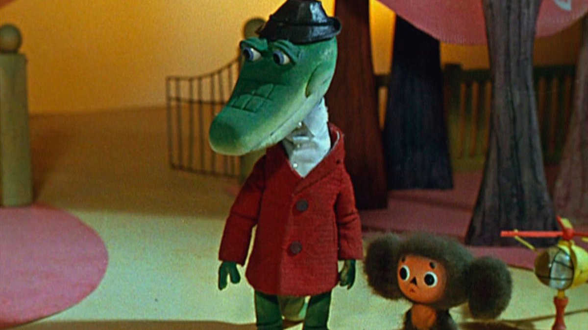 Чебурашка и крокодил Гена раскраски для детей