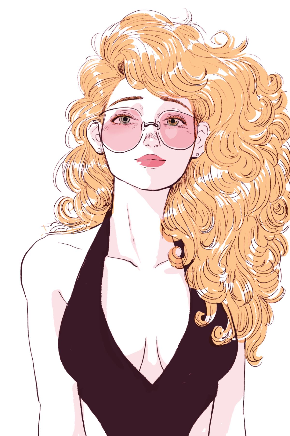 Мультяшные кучерявые девочки