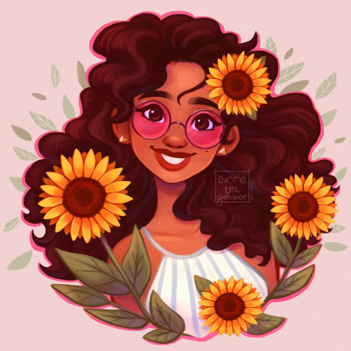 Женщина средних лет мультяшная