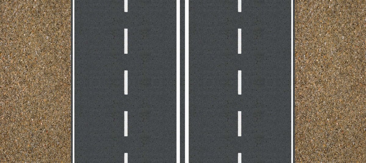 Дорожная разметка 1.16.1 на разделительной полосе