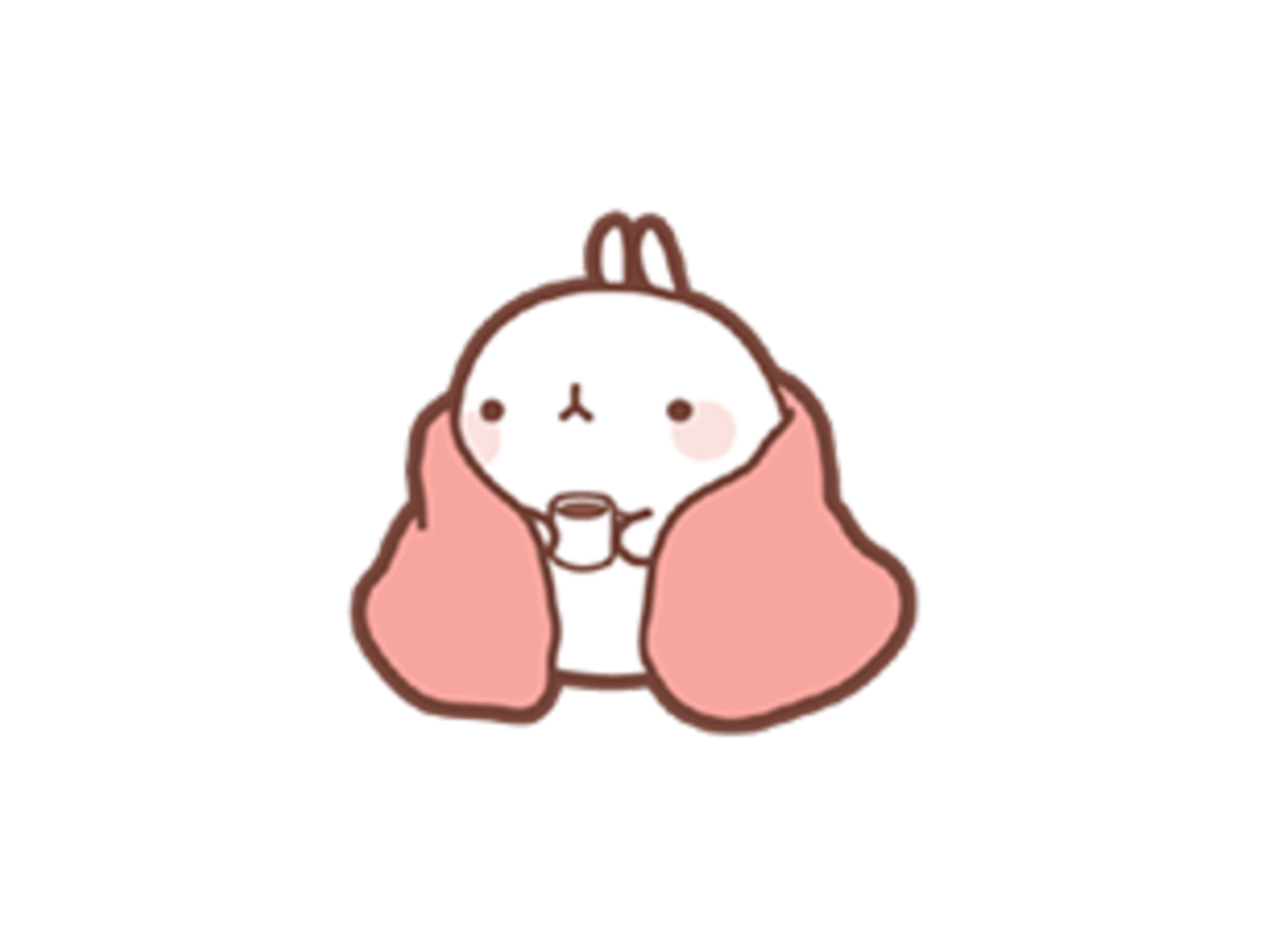 Зайчик новогодний кавай для срисовки