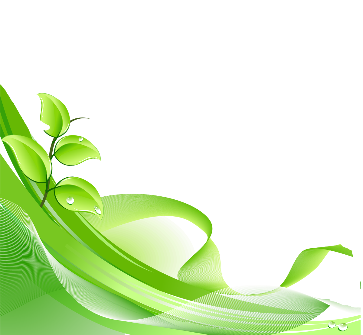 Фон с зелеными элементами