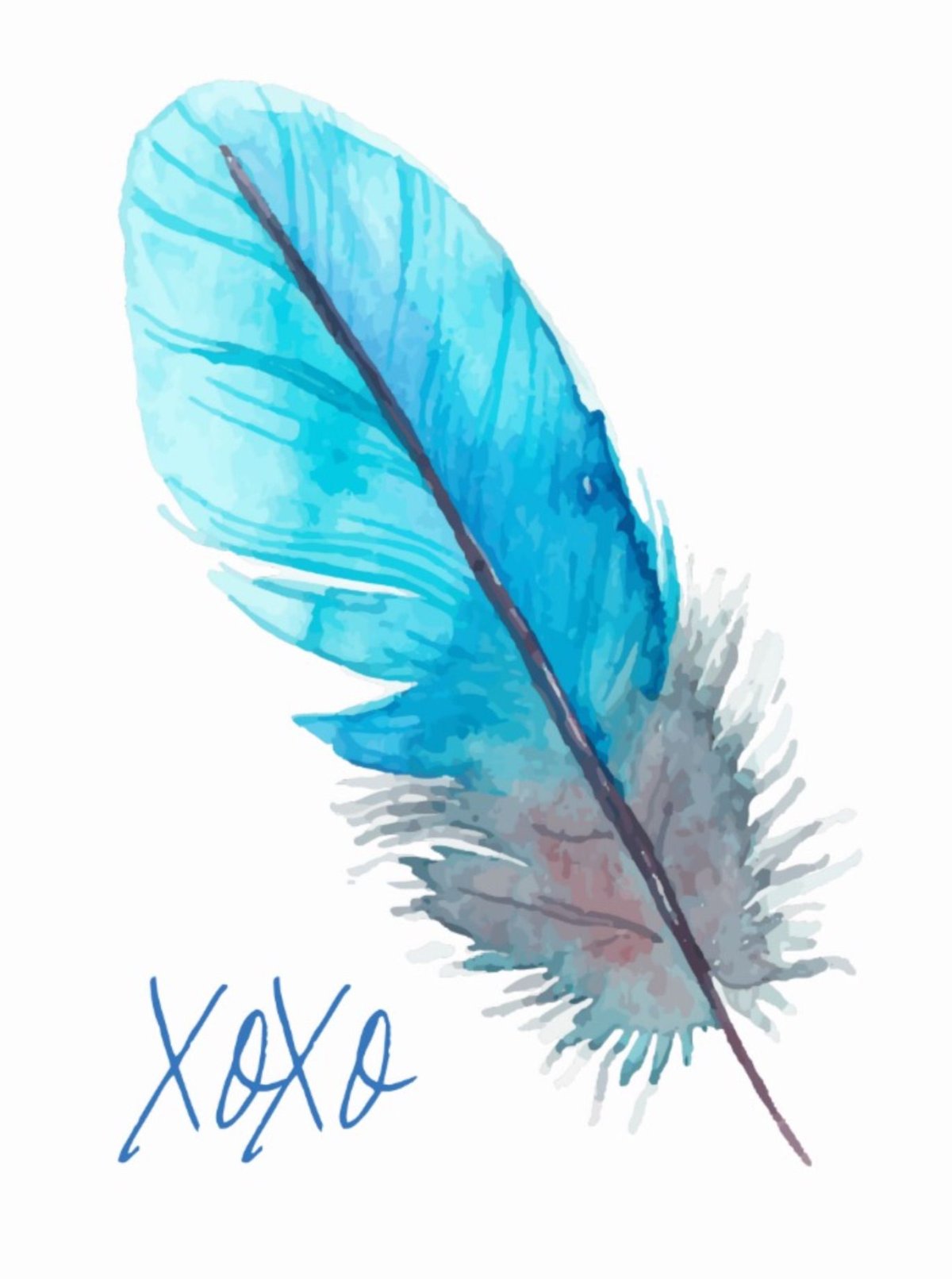 Перо стикер старые рисованый