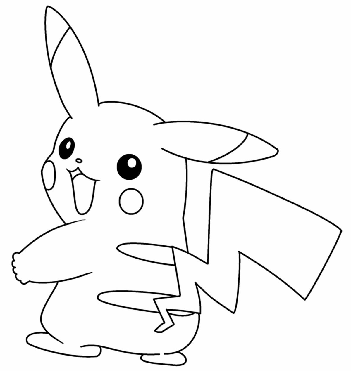 Раскраски аниме Пикачу