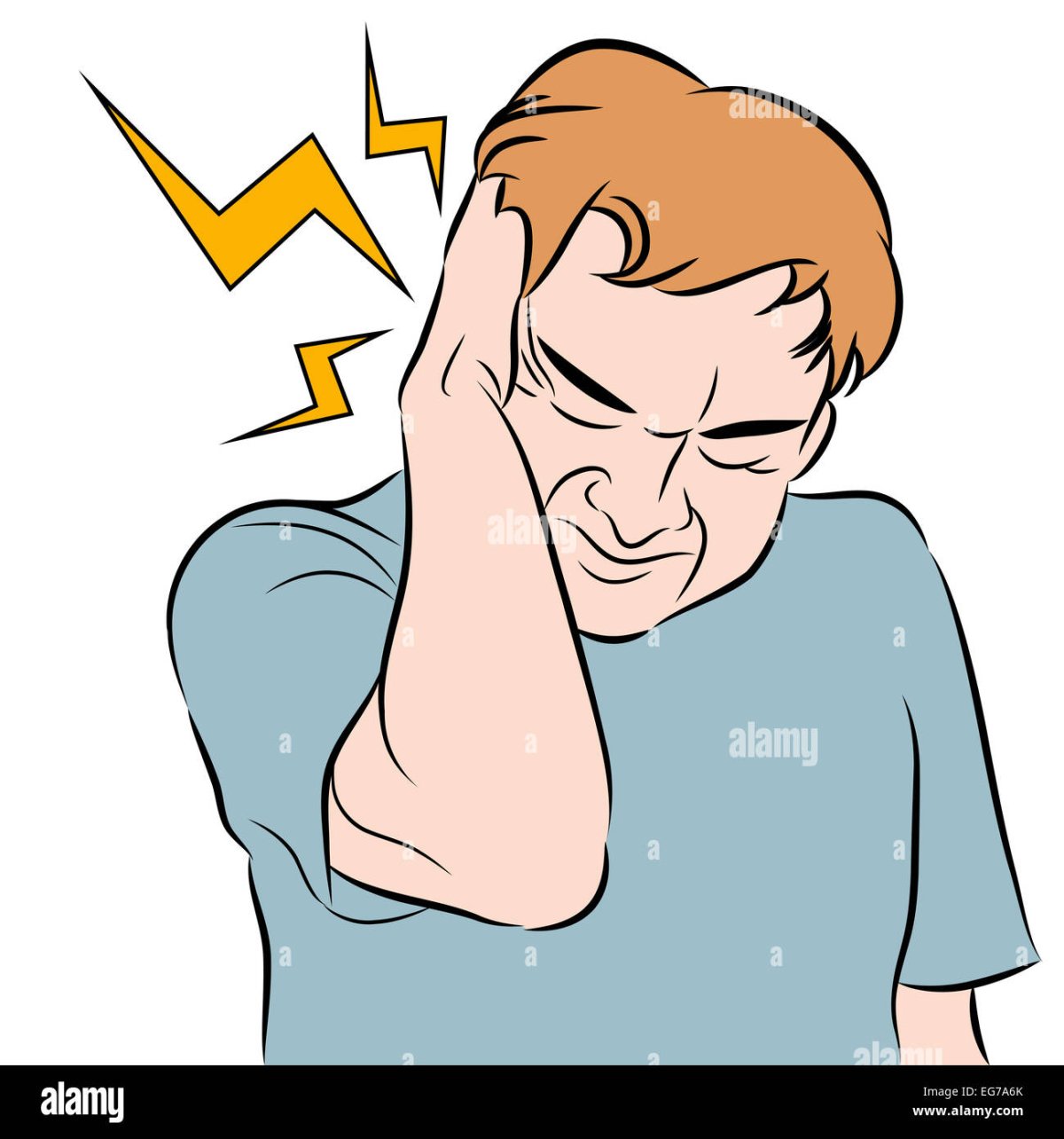 Человек с головной болью рисунок