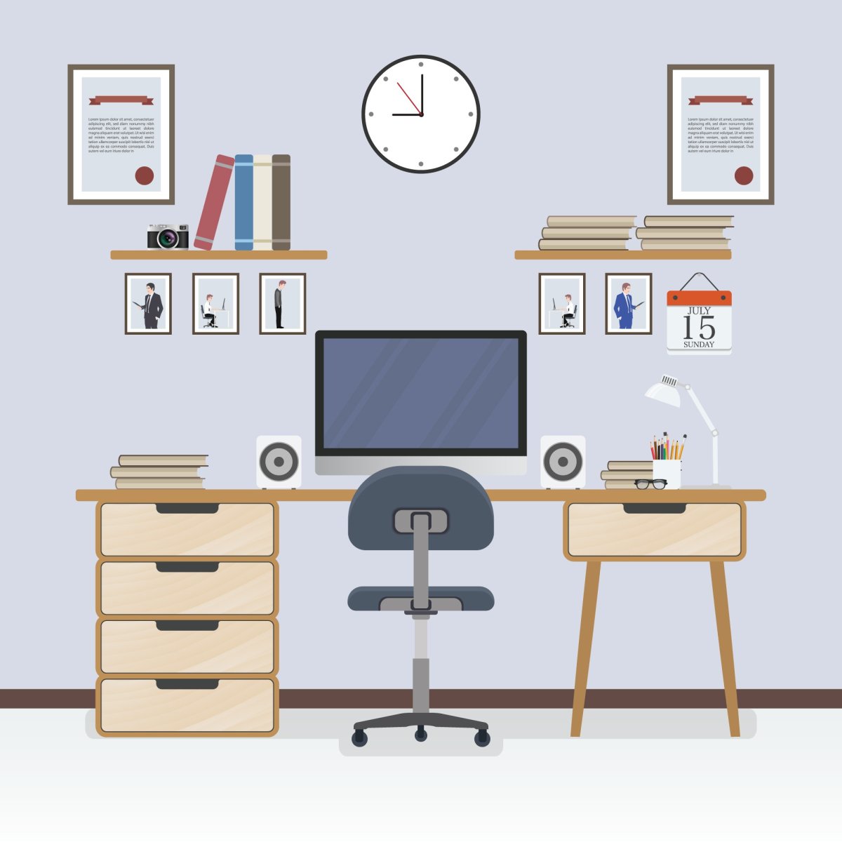 Рабочее место Flat