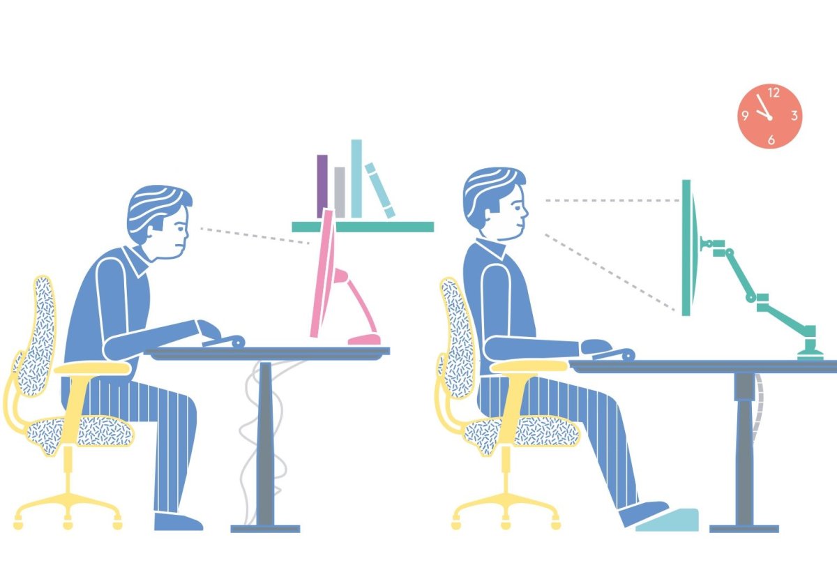 Картинка эргономика рабочего места