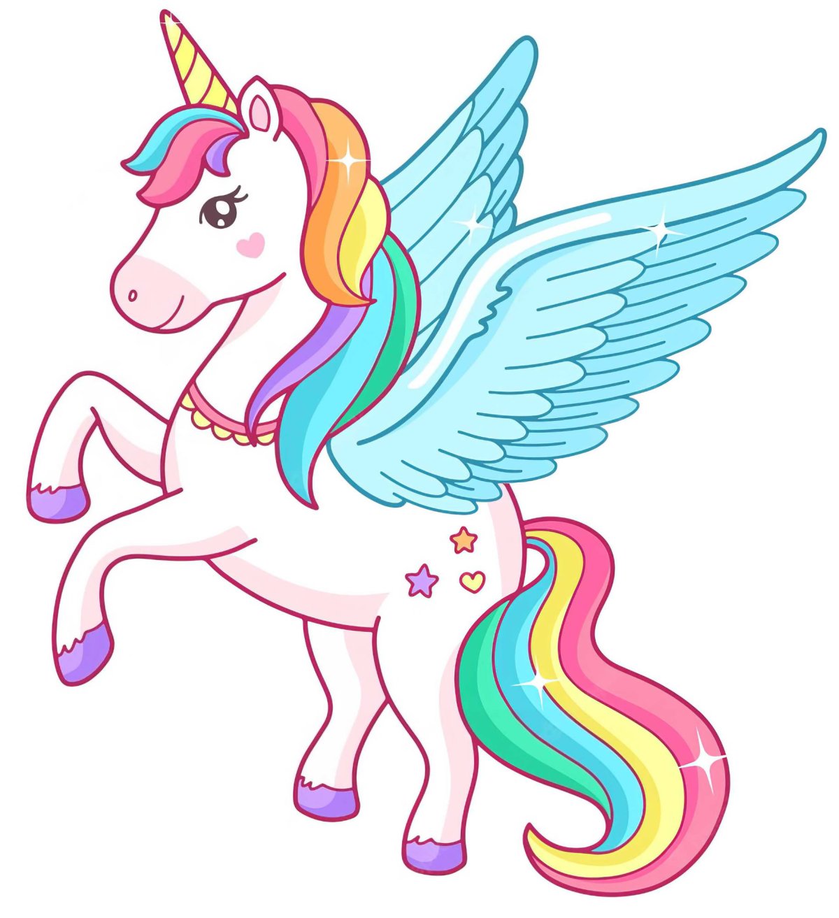 Единорожки вектор