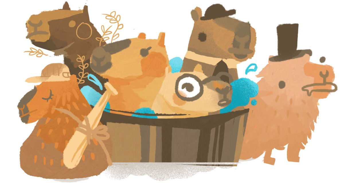 Капибара с днем рождения