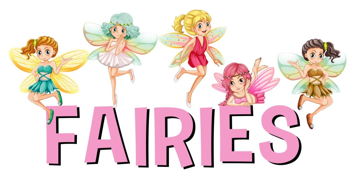 Маленькая Феечка с голубыми волосами