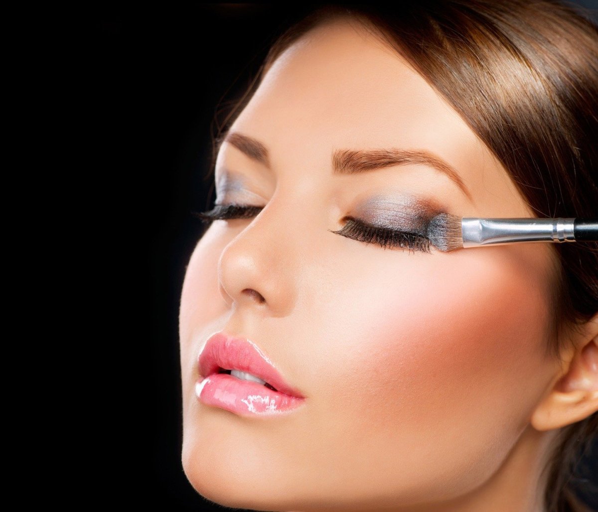 Тени на лице косметика