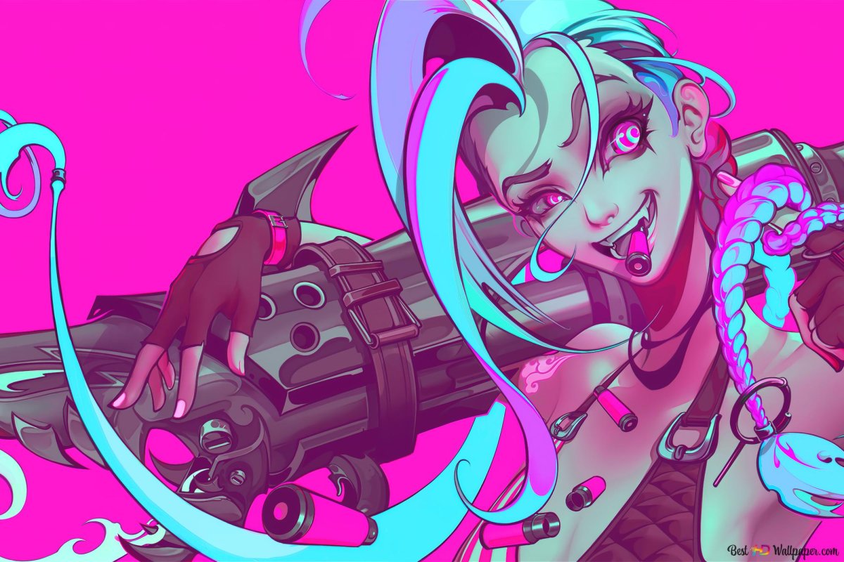 Тату лига легенд Джинкс