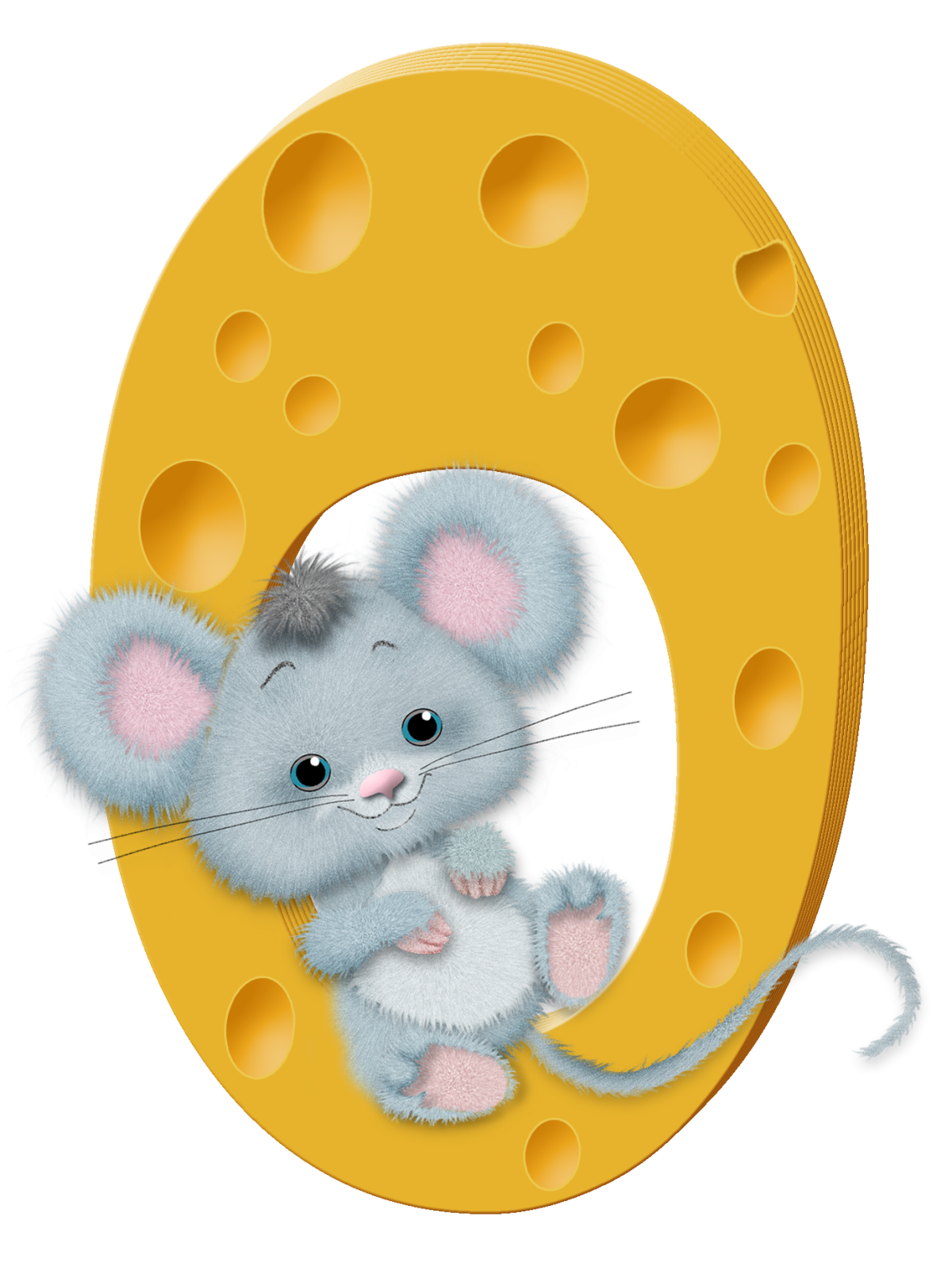 Сыр с мышками круглый