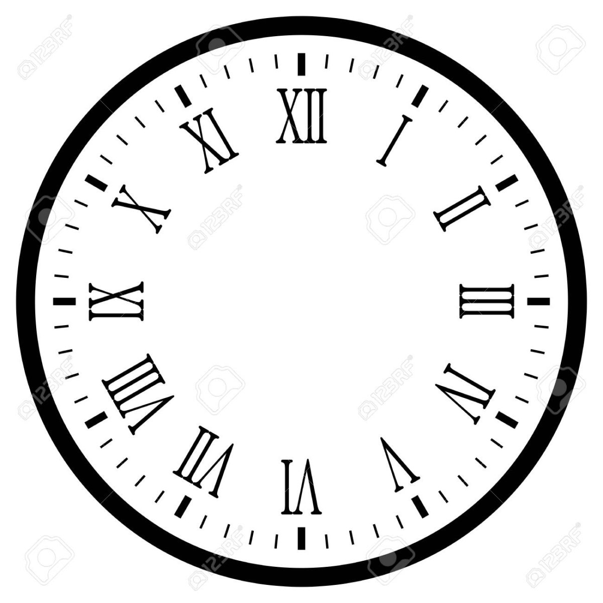 Римские часы эскиз