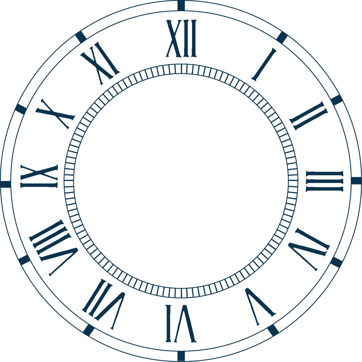 Часы с римскими цифрами