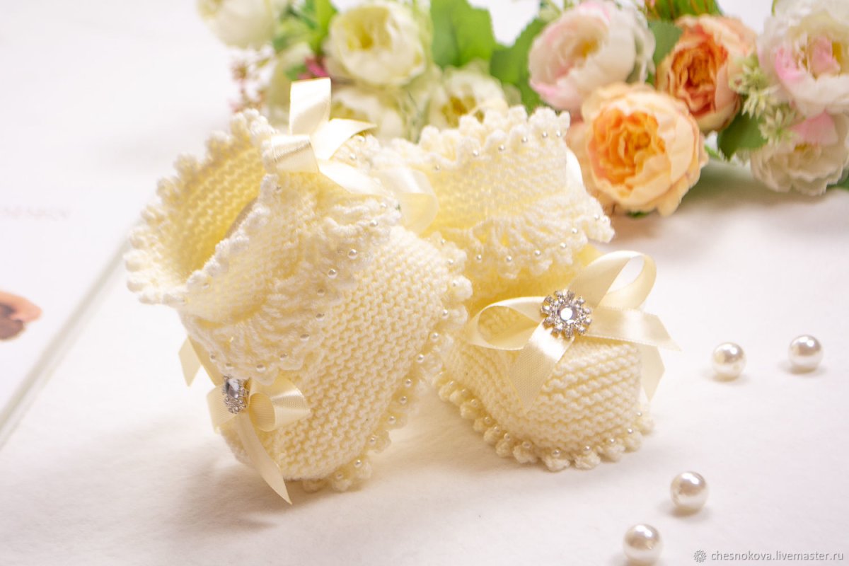 Красивые пинетки для девочки