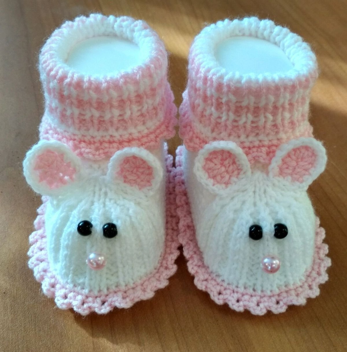 Вязаные пинетки