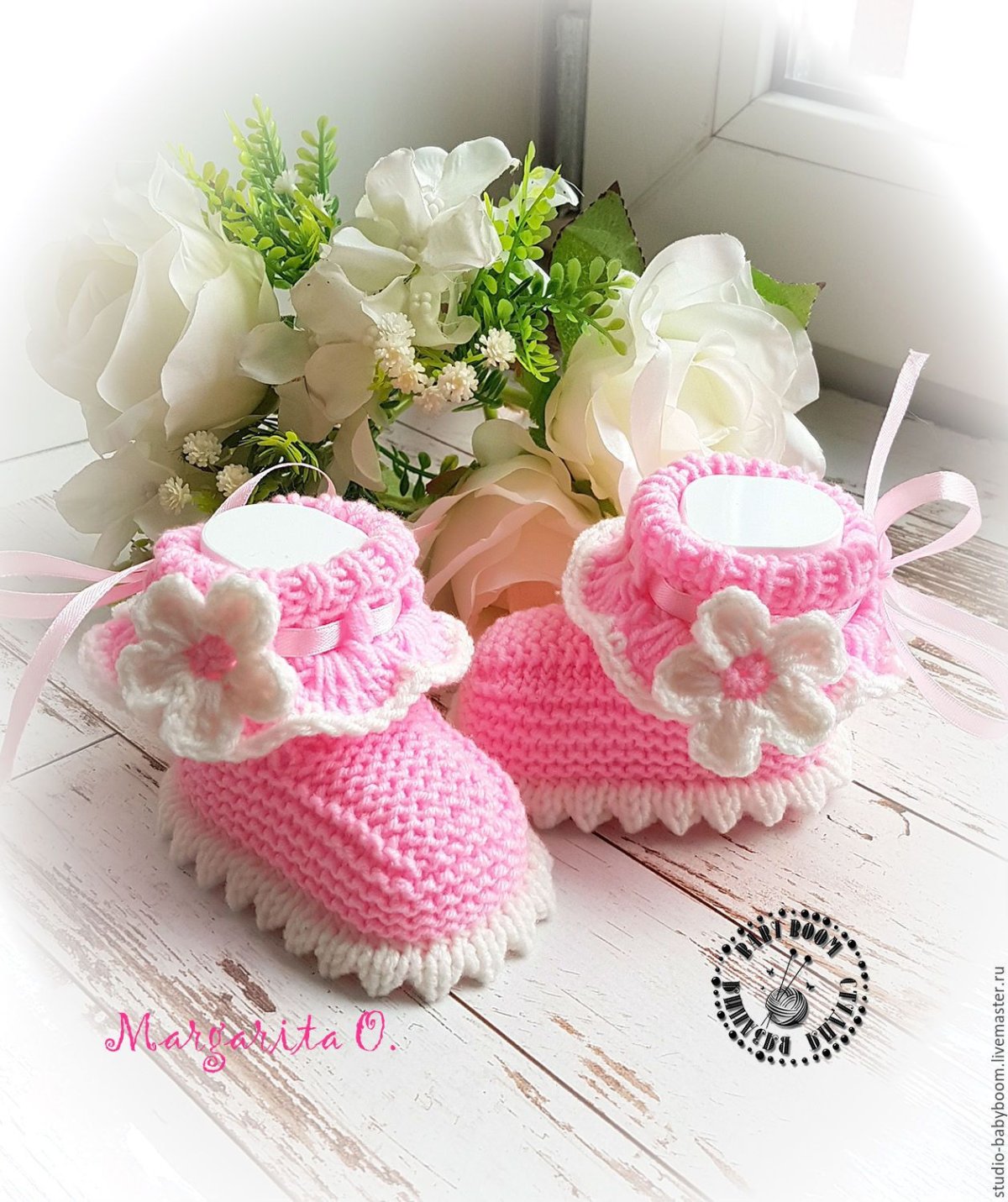 Красивые пинетки для девочки