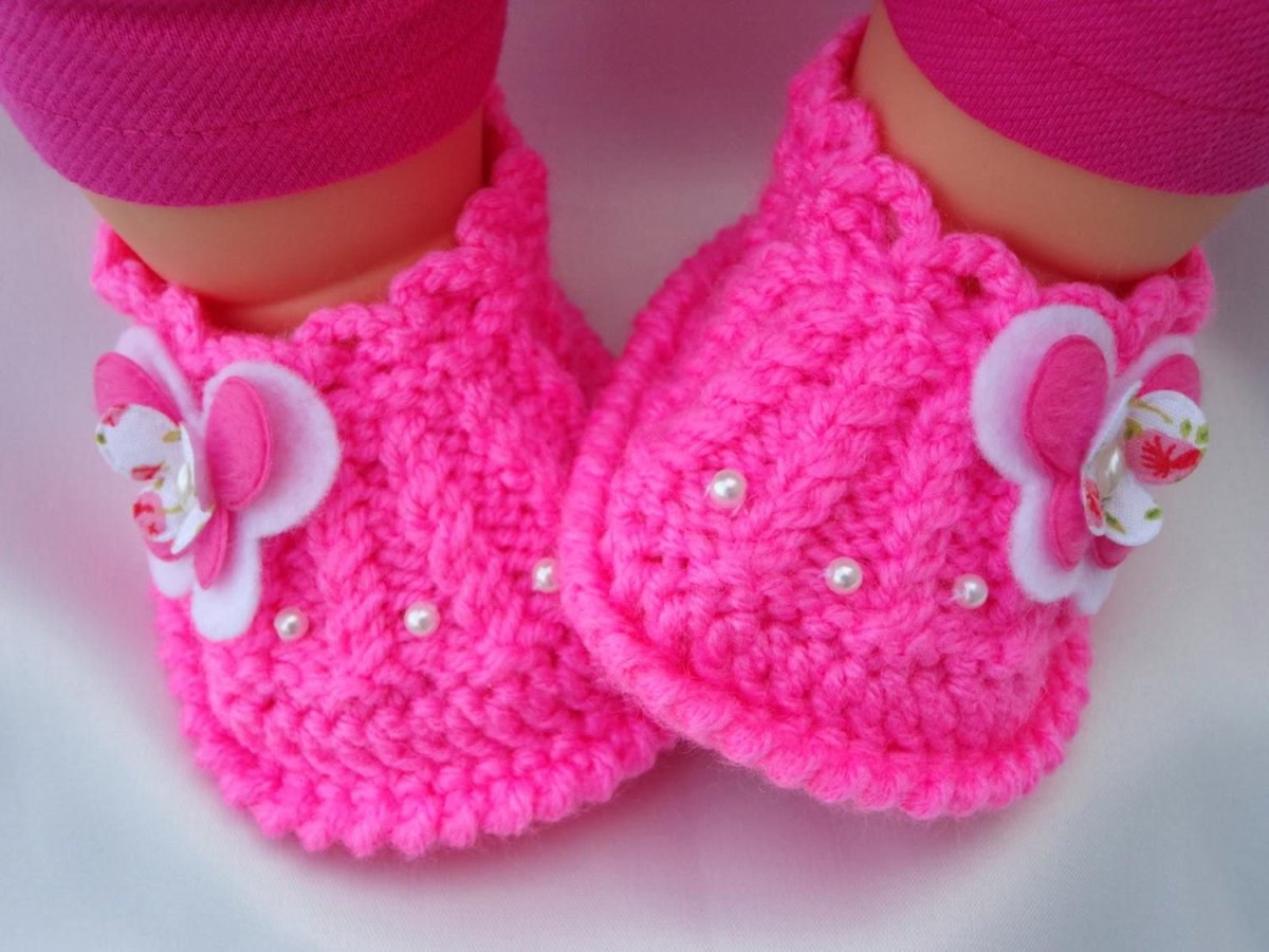 Пинетки спицами