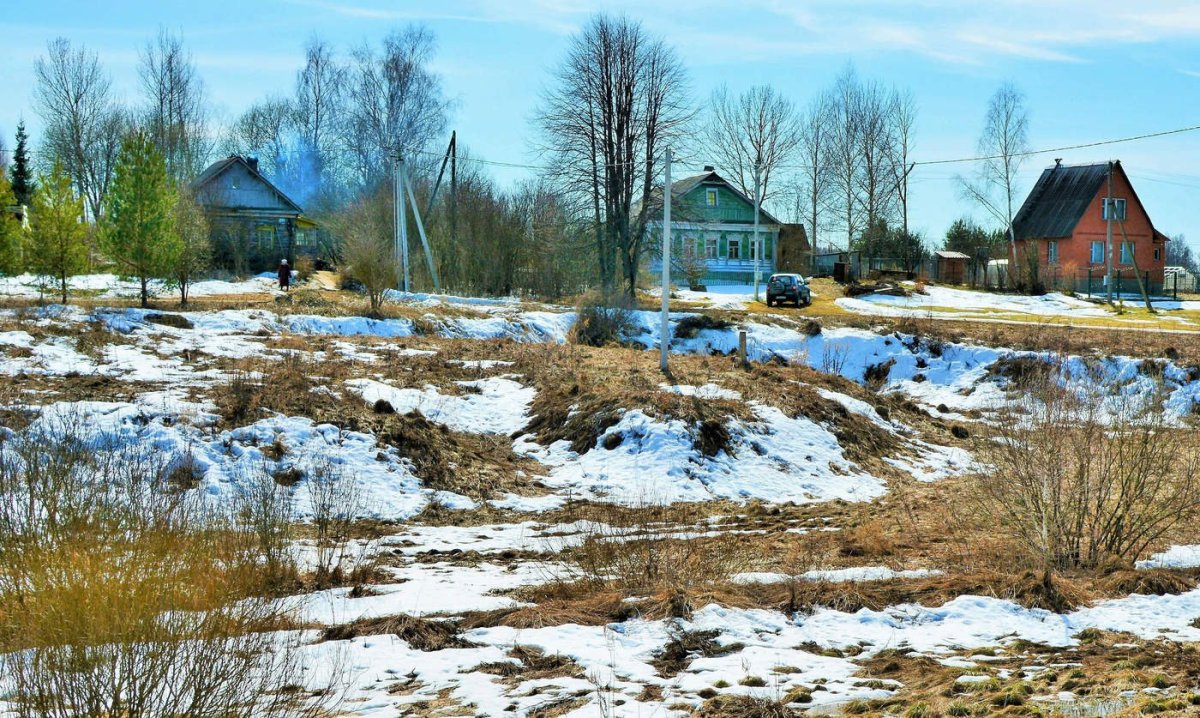 Апрель в деревне
