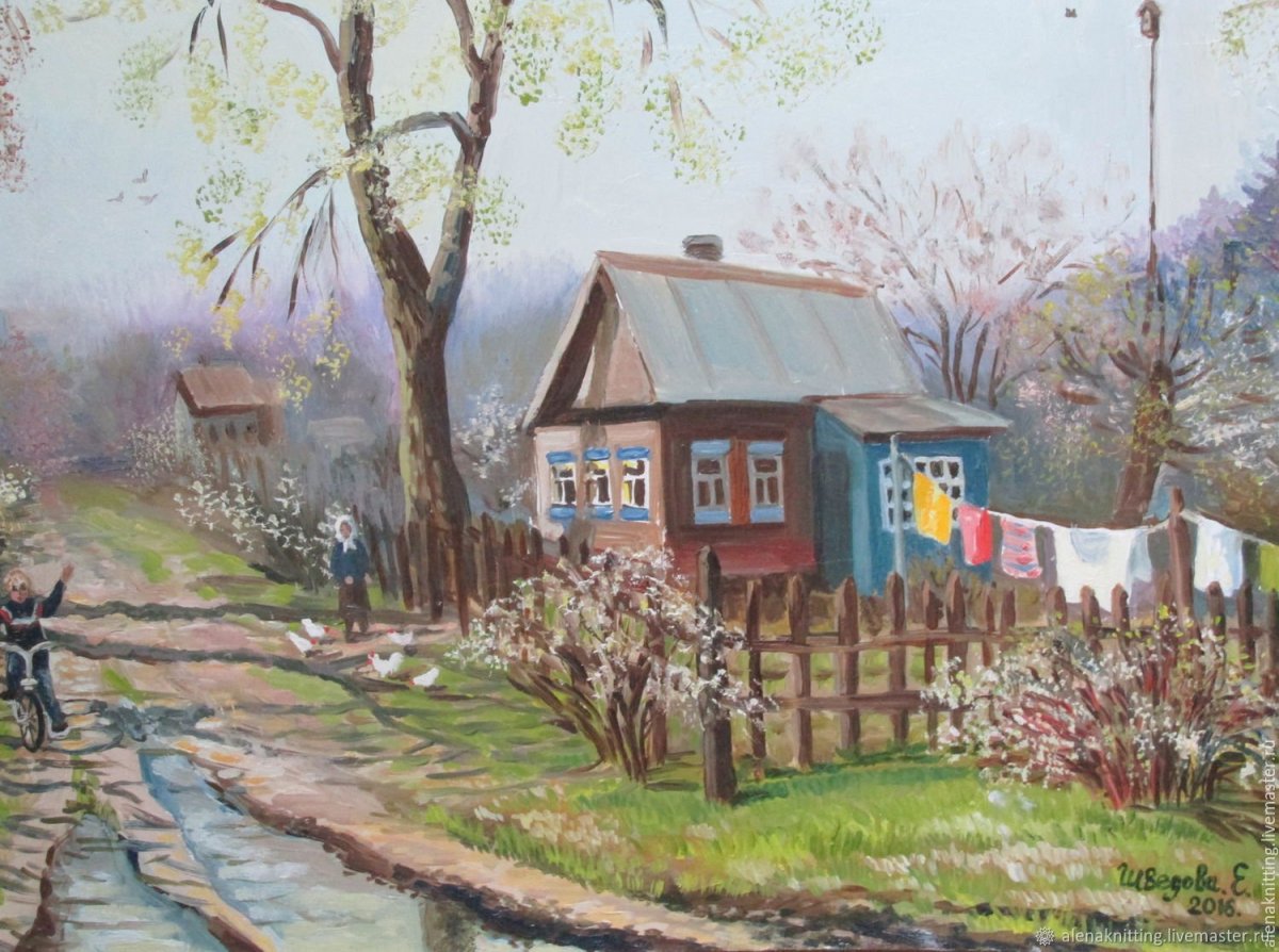 Летний деревенский пейзаж Наталья Шайкина