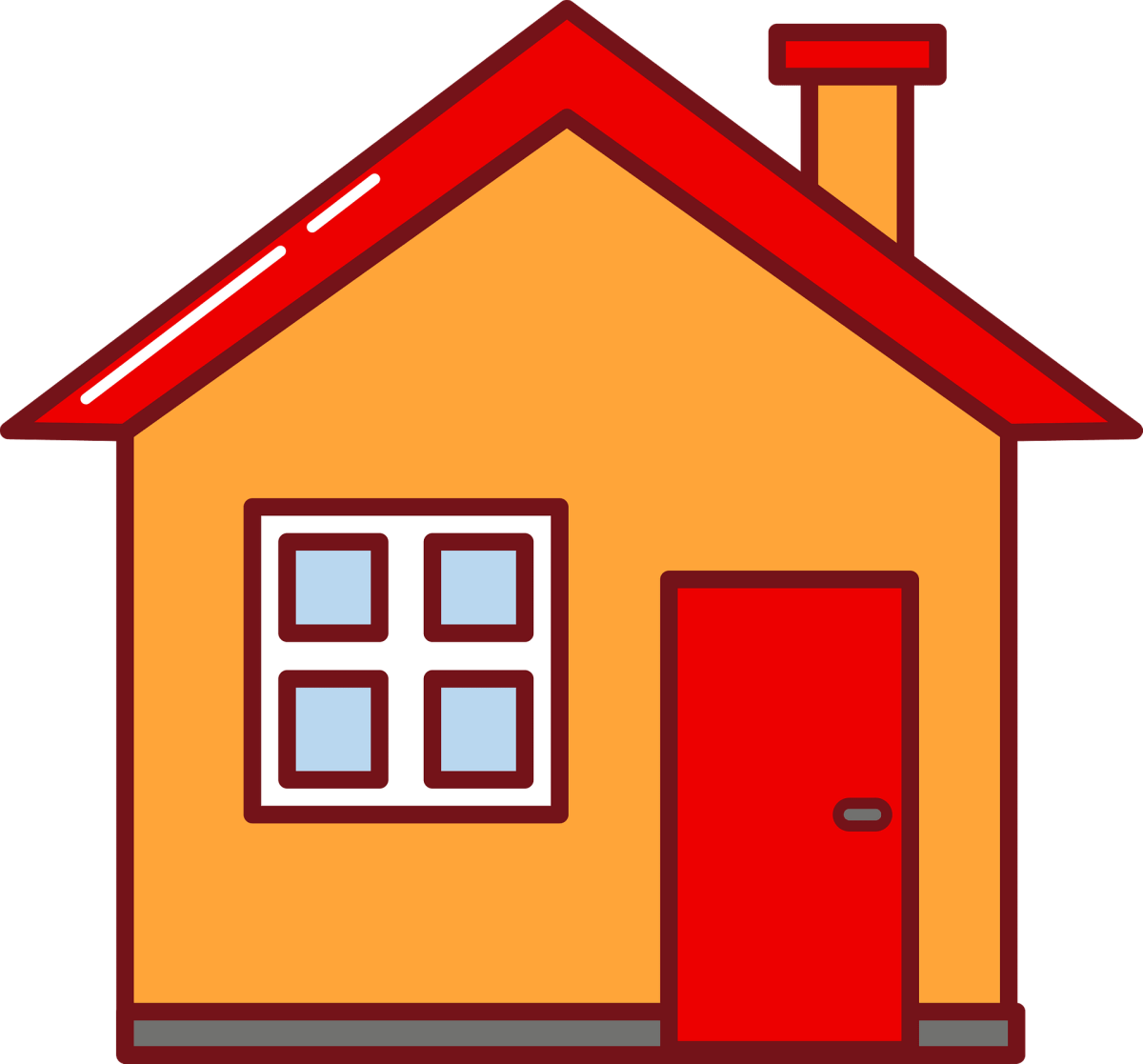 Европейский домик клипарт