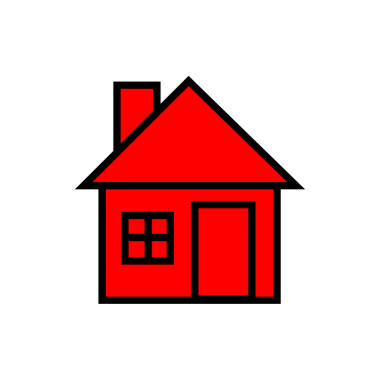 Красный домик для детей