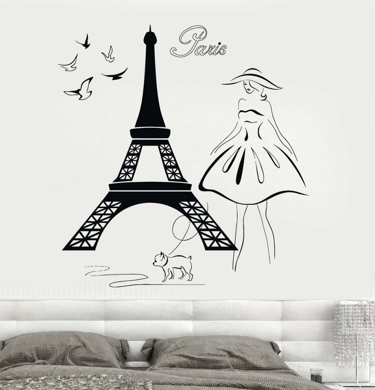 Трафареты Парижа для декора