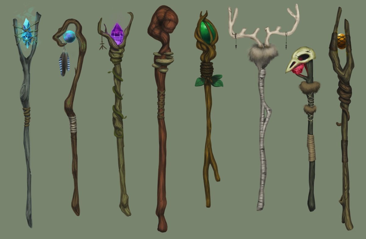 Маг с посохом референс