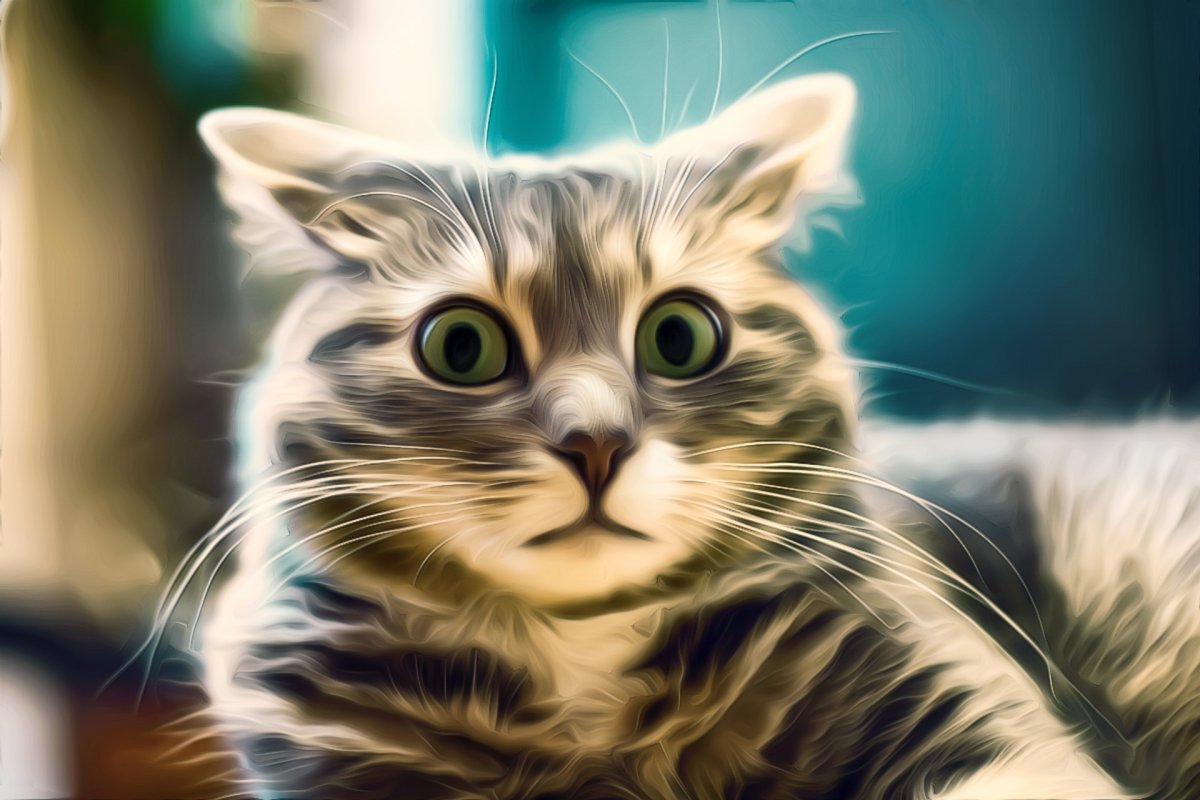 Удивленный кот