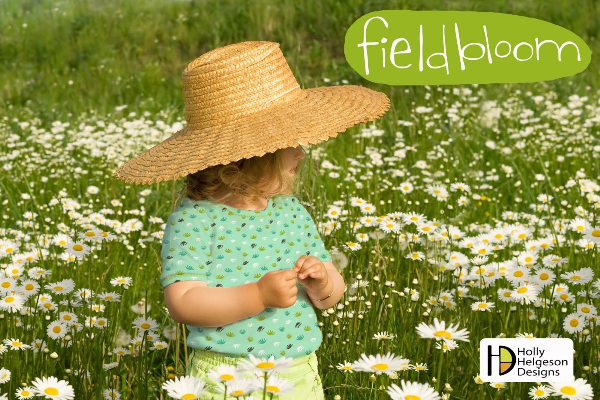 Девушка в ромашках спиной