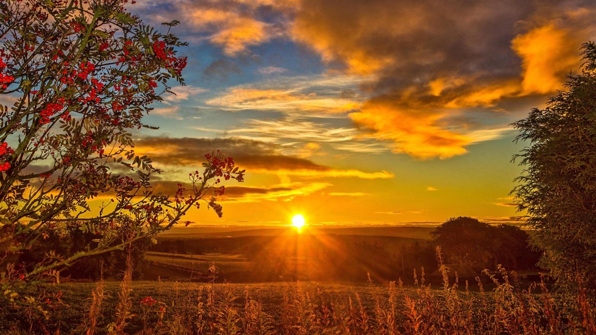 Рассвет осенью