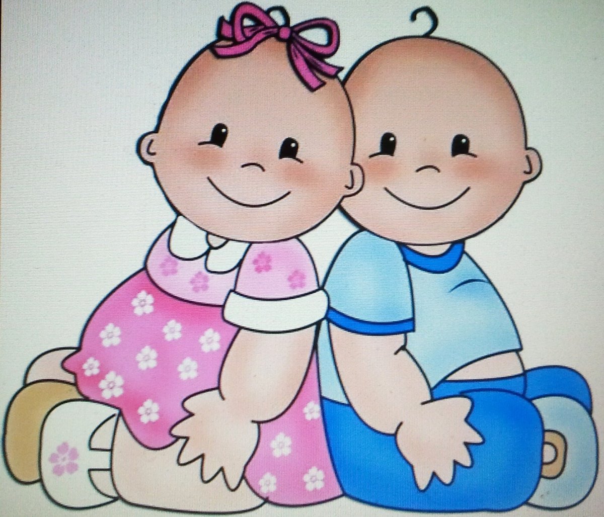 Мальчик и девочка мультяшные