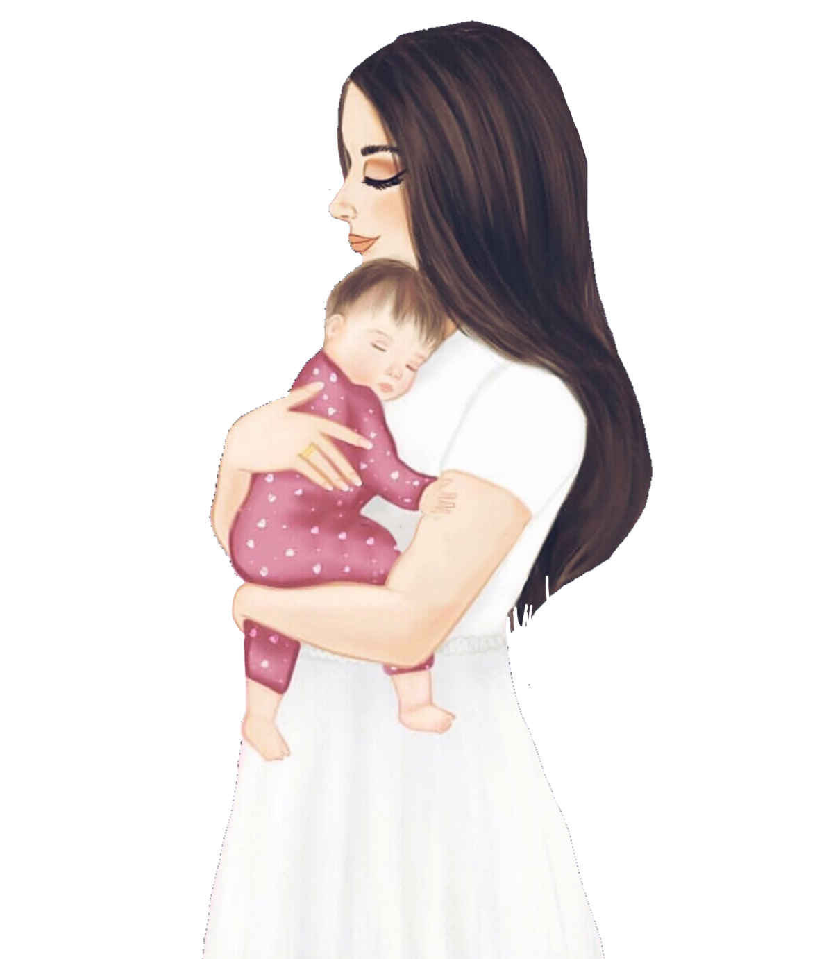 Мама и ребенок иллюстрация