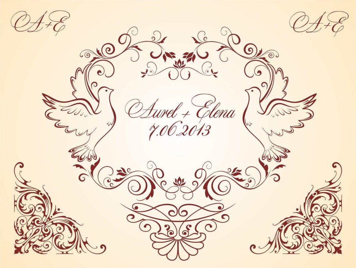 Макет свадебного баннера