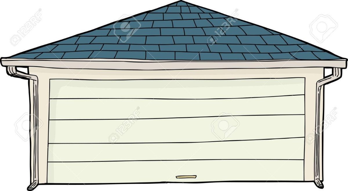 Гараж вид с боку в мультиках