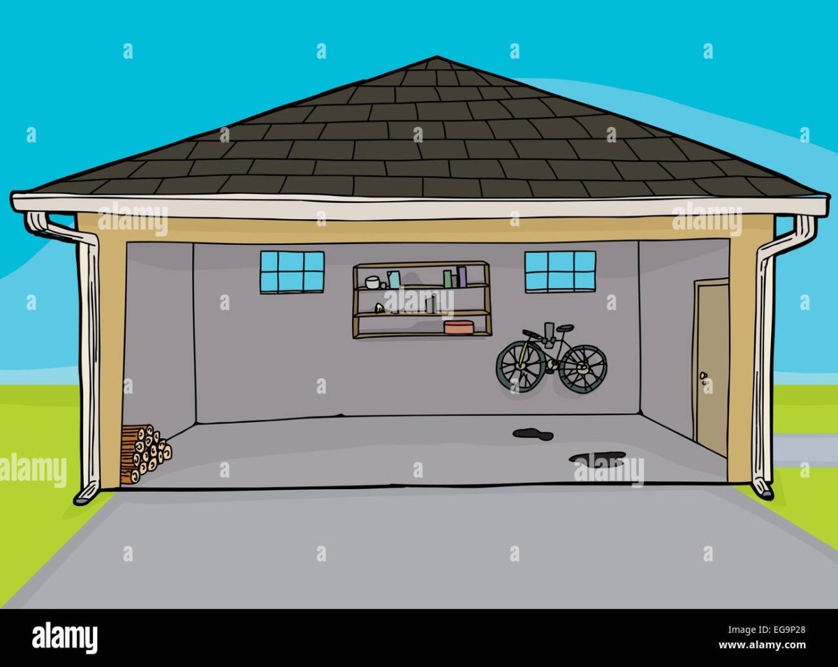 Нарисованный гараж