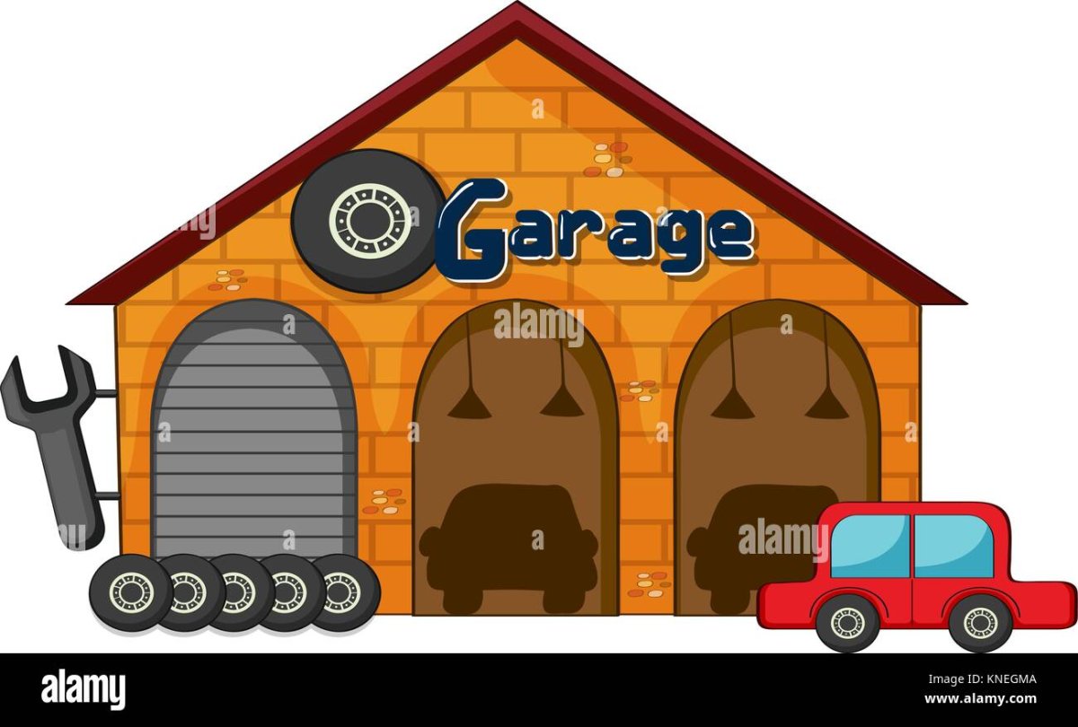 Гараж cartoon