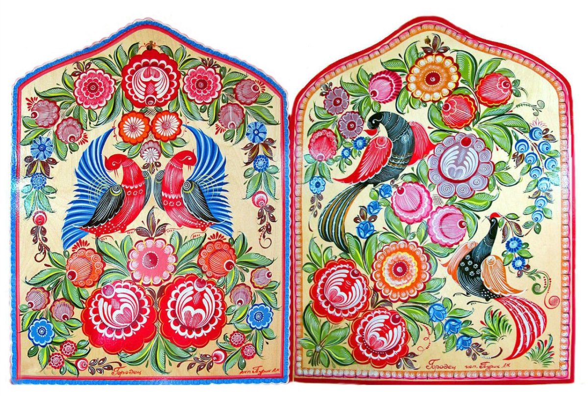 Народная роспись Городецкая