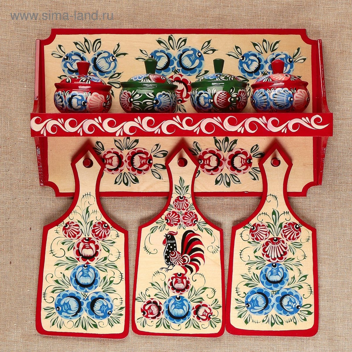 Самовар сувенирный Городецкая роспись