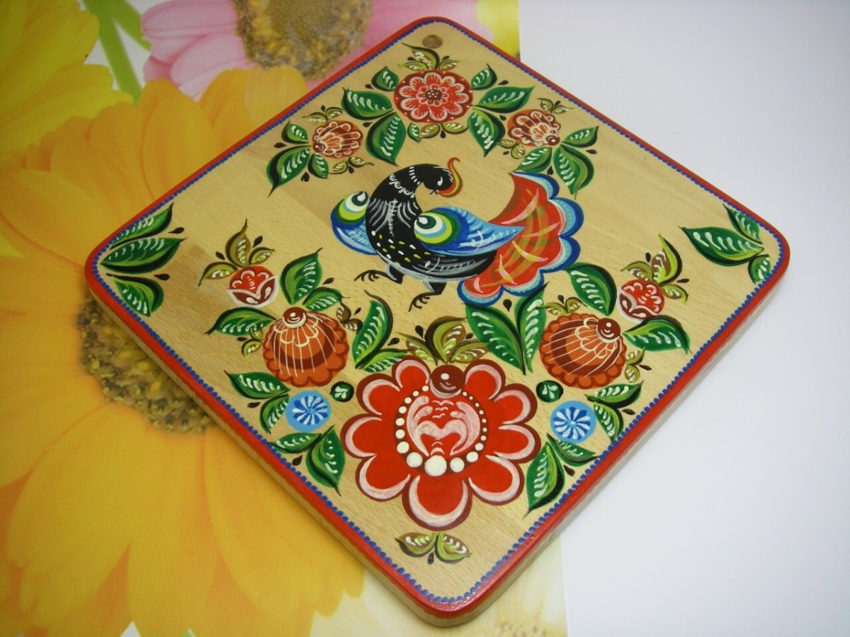 Городецкая роспись из Розанов и купавок