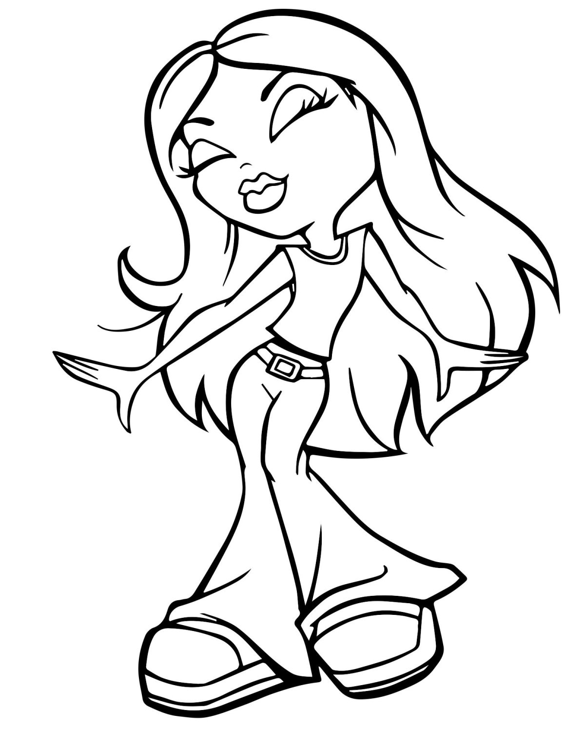 Девочка рисунок карандашом для детей