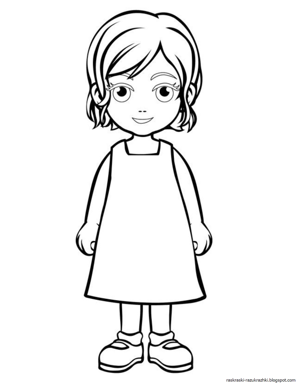 Лицо без волос раскраска для детей