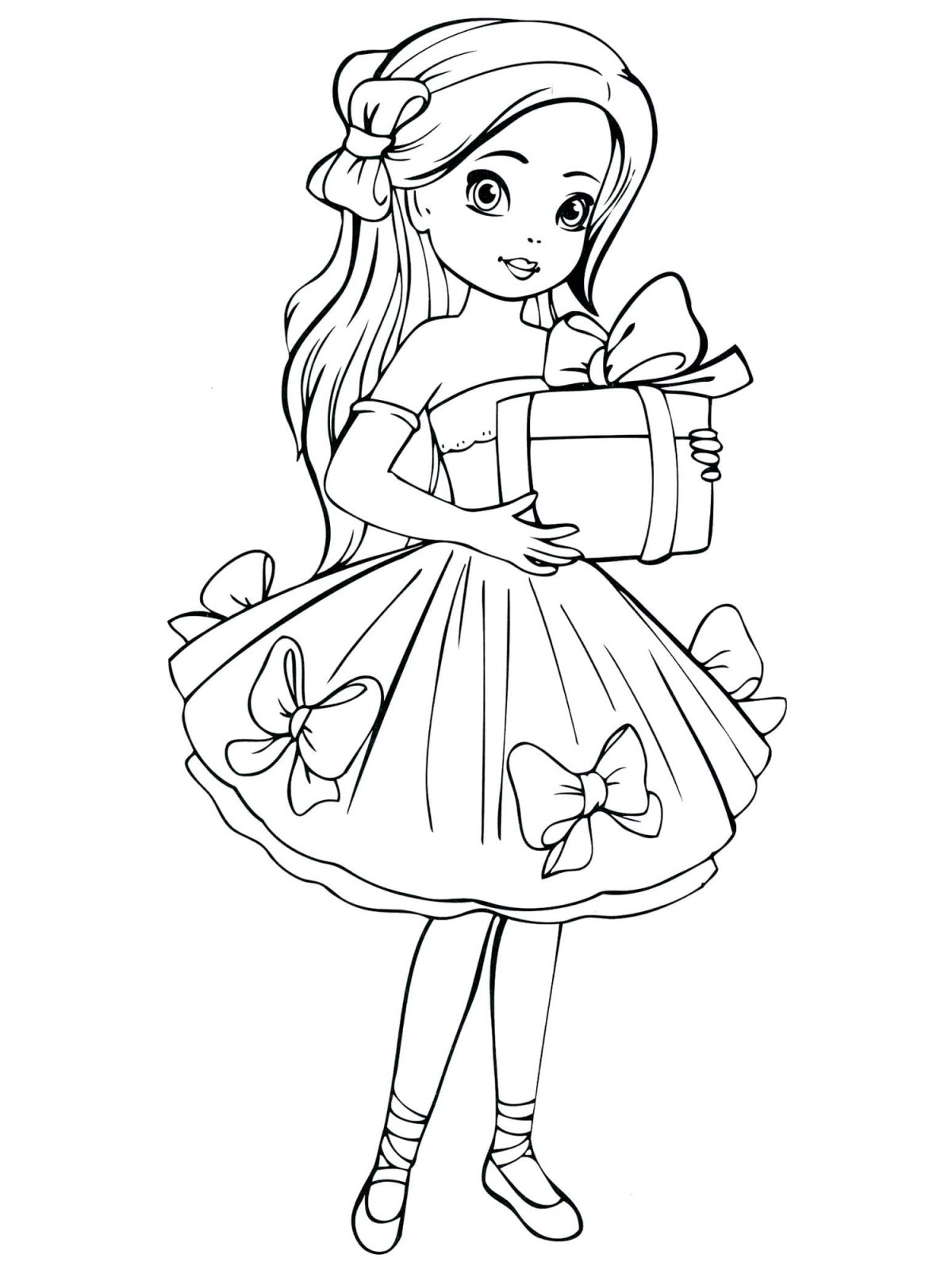 Рисунки для срисовки лёгкие для девочек