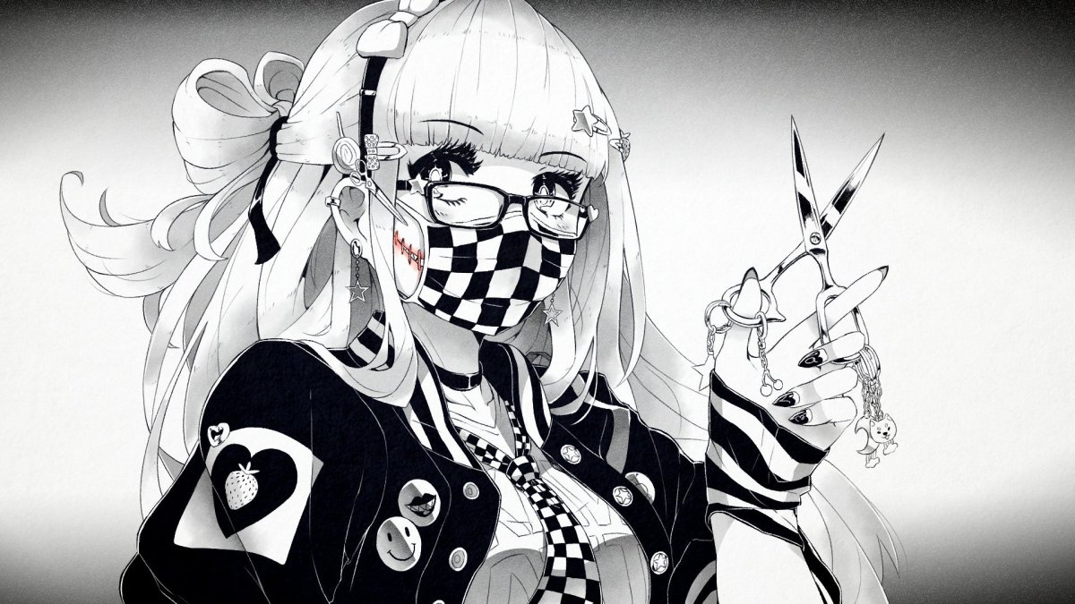 Аниме черно белое