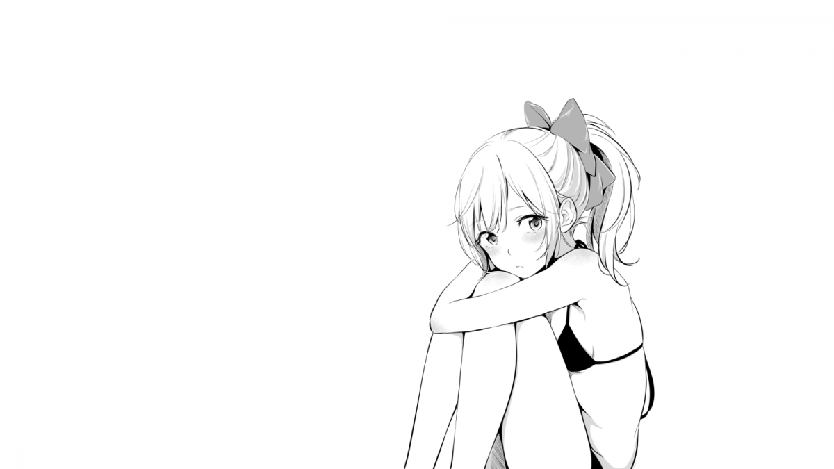 Аниме взгляд чб