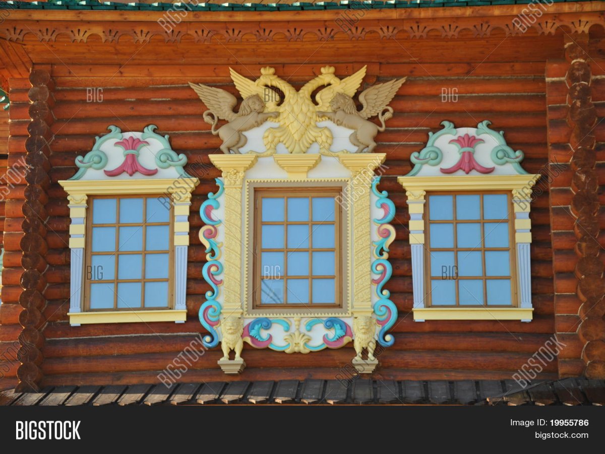 Дворец Алексея Михайловича в Коломенском окна фасад